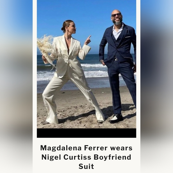 Nigel Curtiss Jim Thot costumized pants in light pink, Size 50 (IT) - Picture 9 of 13